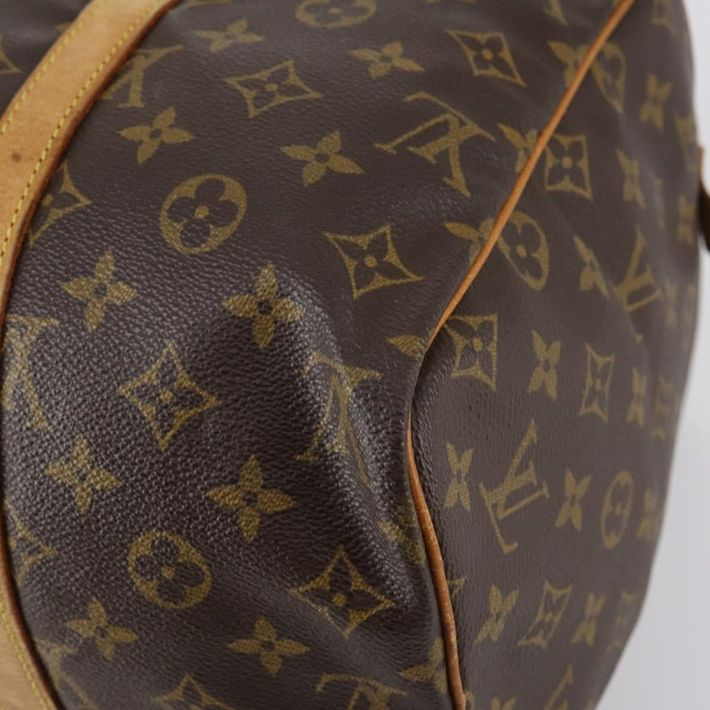 Louis Vuitton Sac Souple Handbag Monogram Canvas Brown Canvas Travel Bag