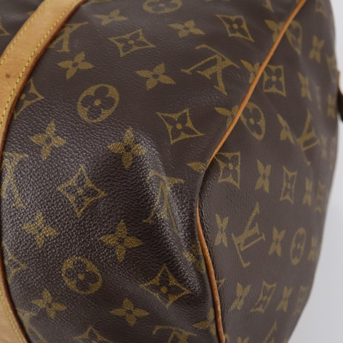 Louis Vuitton Sac Souple Handbag Monogram Canvas Brown Canvas Travel Bag