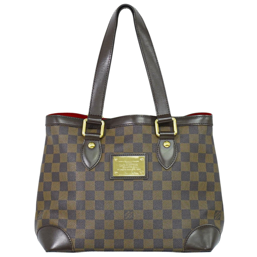 Louis Vuitton Hampstead Handbag Damier Brown Canvas Handbag
