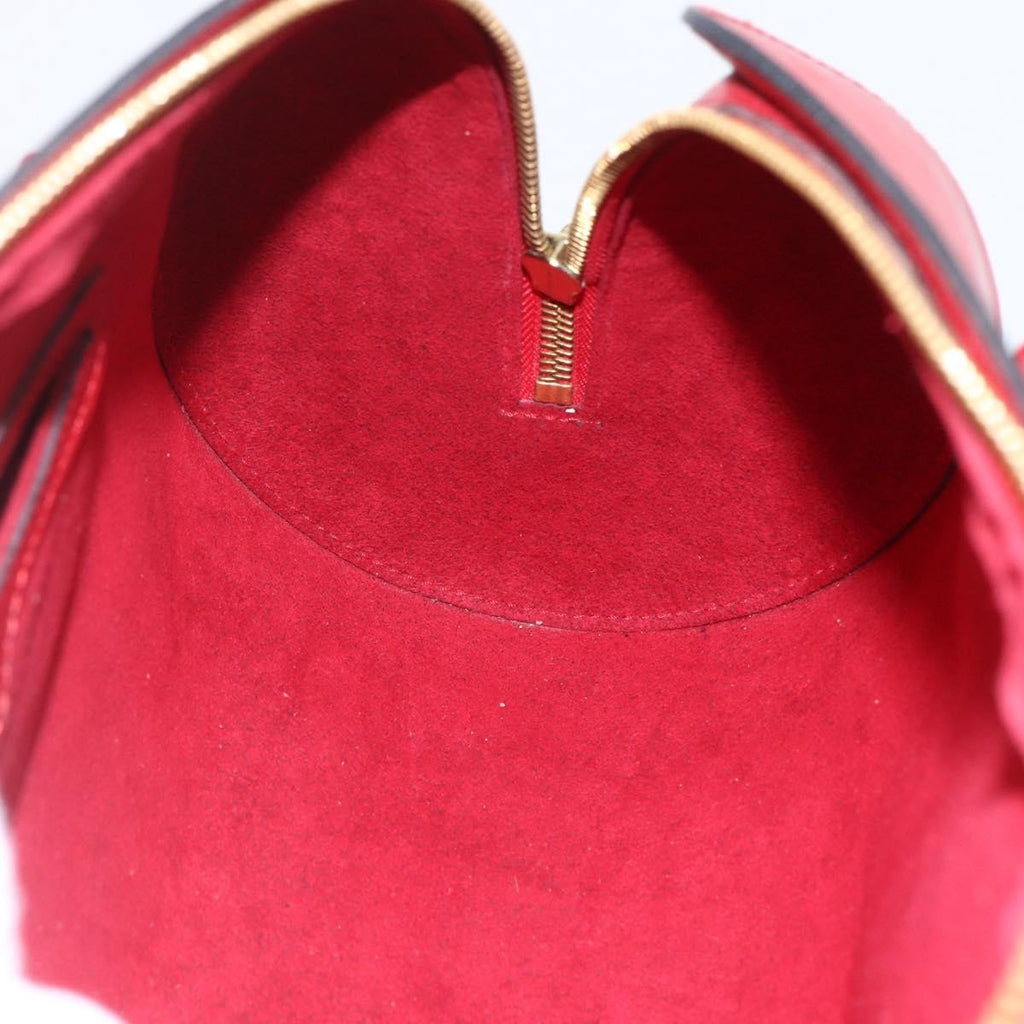 Louis Vuitton Soufflot Handbag Epi Leather Red Leather Shoulder Bag
