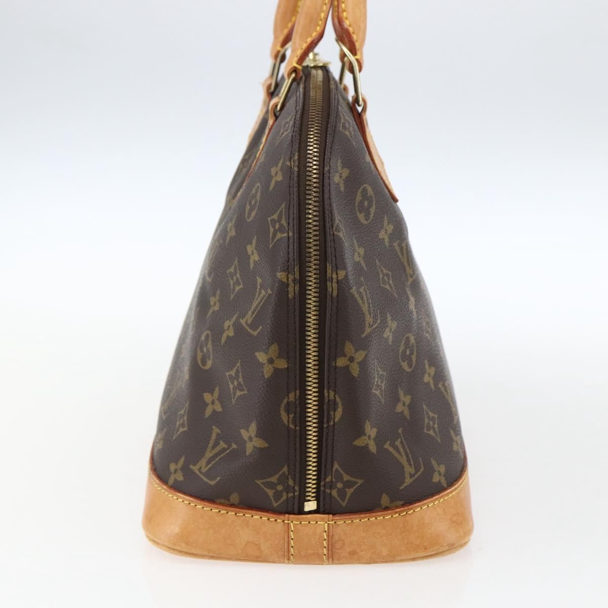 Louis Vuitton Alma Handbag Monogram Canvas Brown Canvas Handbag