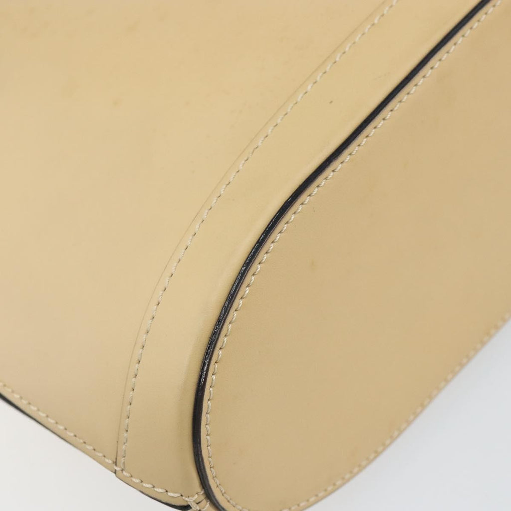 Celine Vintage Shoulder Bag Leather Beige Leather Shoulder Bag Bag