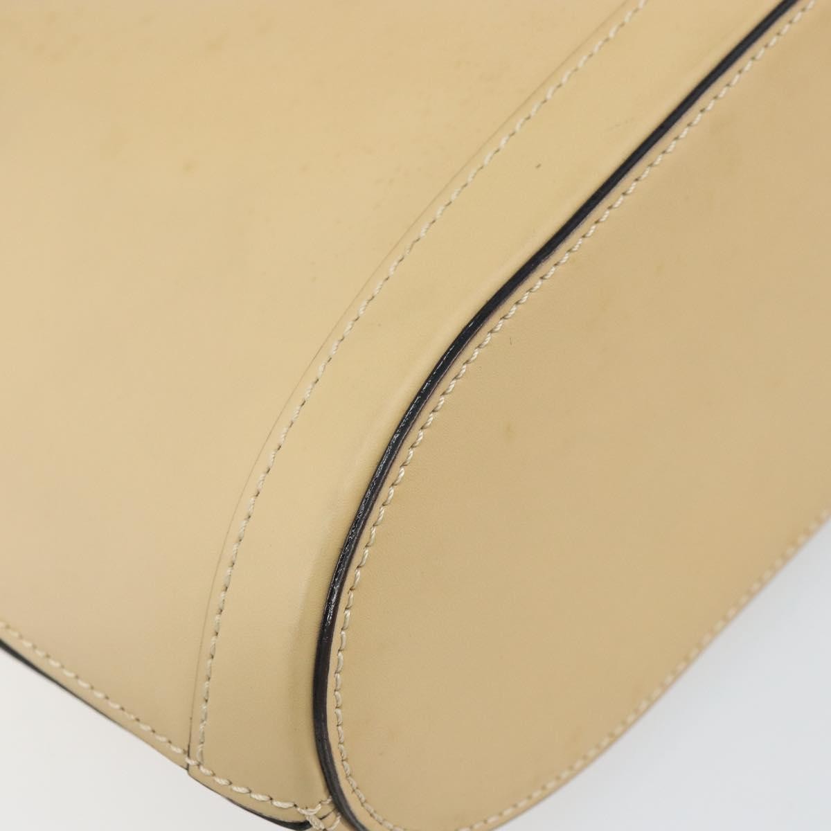 Celine Vintage Shoulder Bag Leather Beige Leather Shoulder Bag Bag