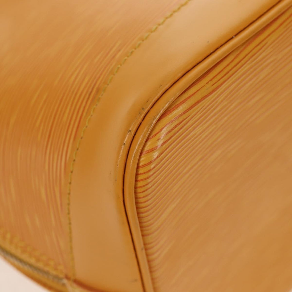 Louis Vuitton Alma Handbag Epi Leather Yellow Leather Handbag