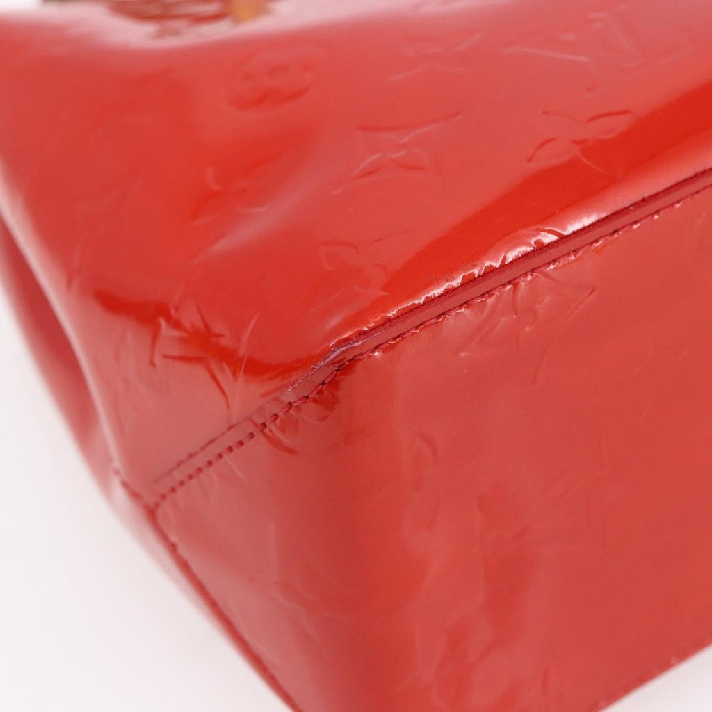 Louis Vuitton Reade Handbag Monogram Vernis Red Patent_Leather Handbag