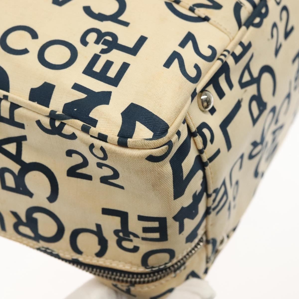 Chanel Cambon Canvas White Canvas Bag