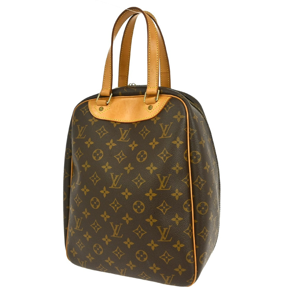 Louis Vuitton Excursion Handbag Monogram Canvas Brown Canvas Handbag