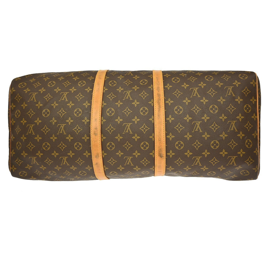Louis Vuitton Keepall Bag Monogram Canvas Brown Canvas Travel Bag