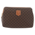 Celine Macadam Pochette Canvas And Leather Brown Canvas Clutche & Pouche Bag