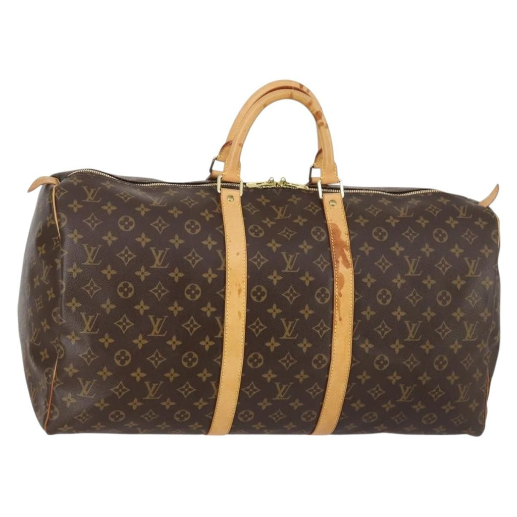 Louis Vuitton Keepall Bandouliere Bag Monogram Canvas Brown Canvas Bag