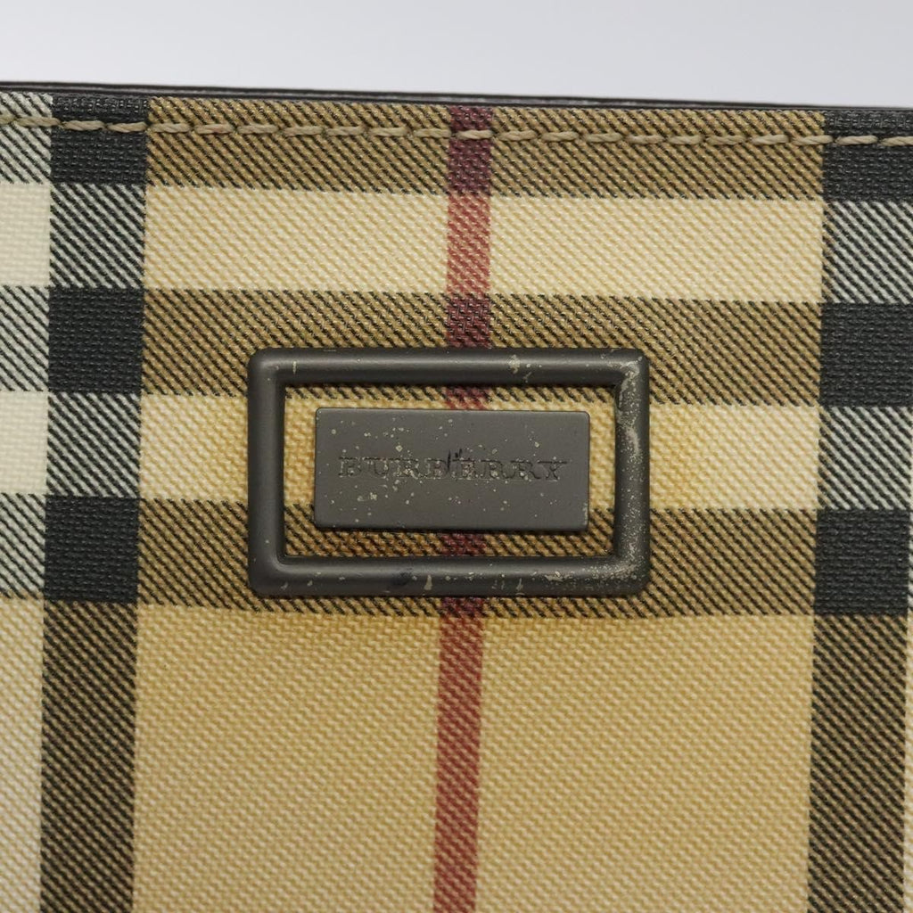 Burberry Nova Check Tote Canvas Check Pattern Beige Canvas Tote Bag
