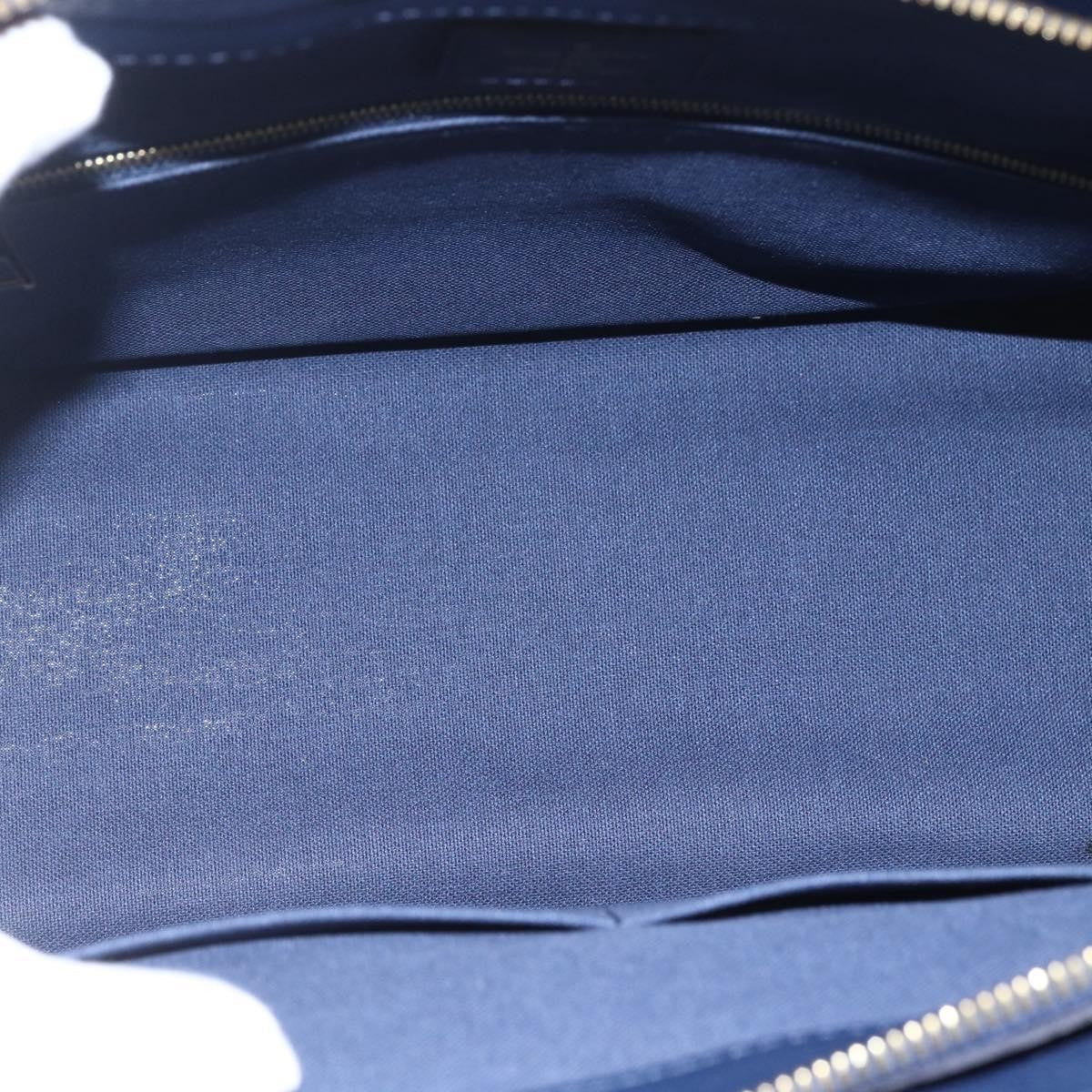 Louis Vuitton Vaneau Handbag Epi Leather Blue Leather Handbag