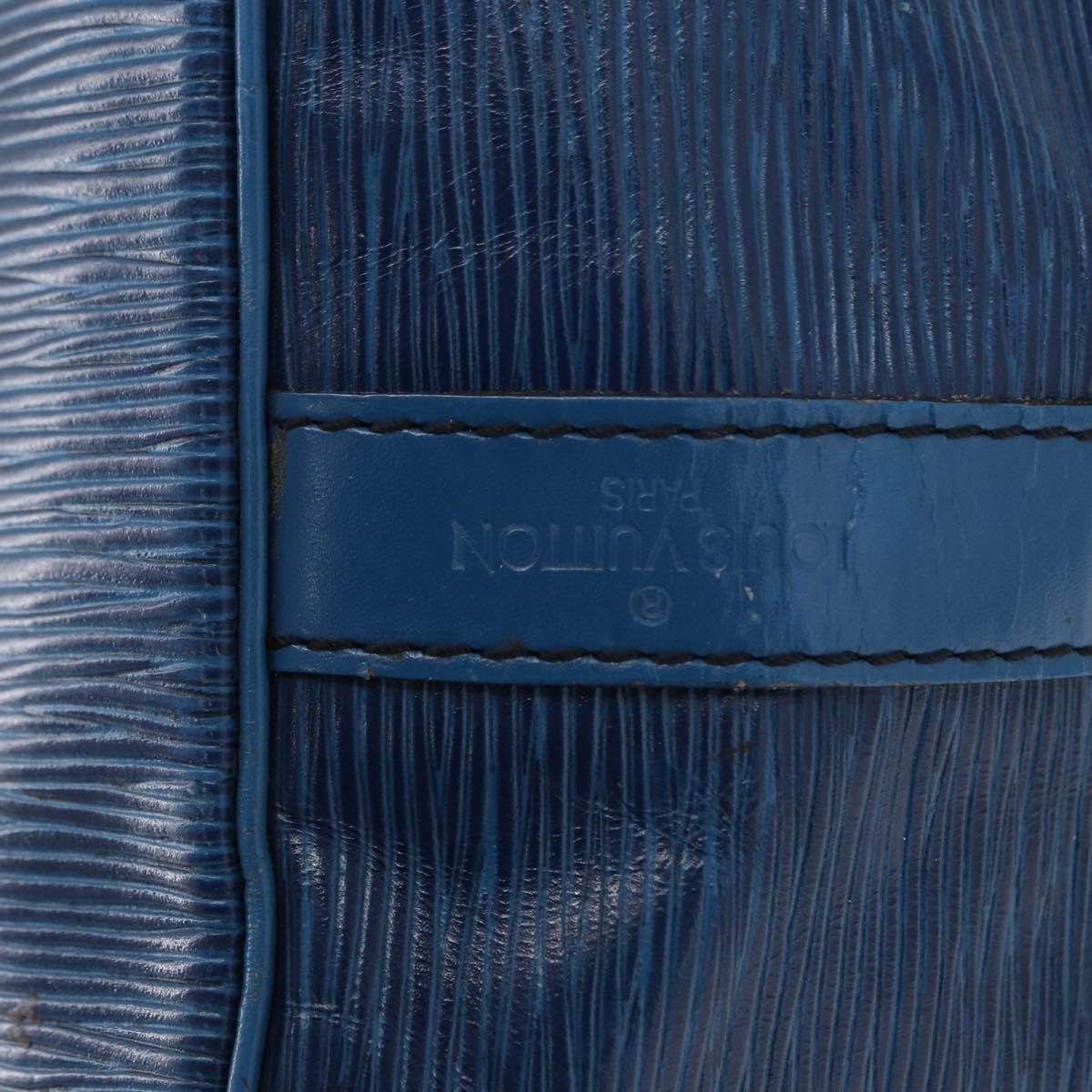 Louis Vuitton Noe Handbag Epi Leather Blue Leather Shoulder Bag