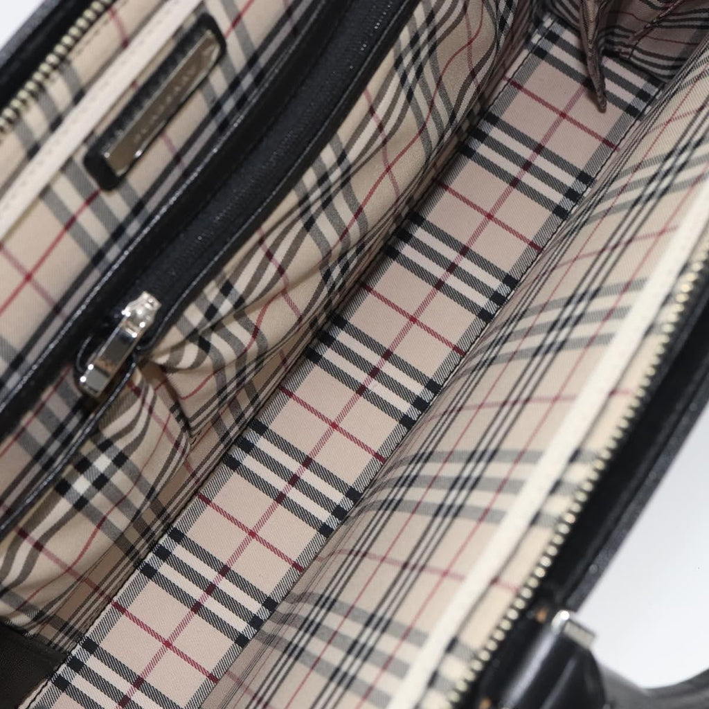Burberry Vintage Briefcase Leather Black Leather Briefcase Bag