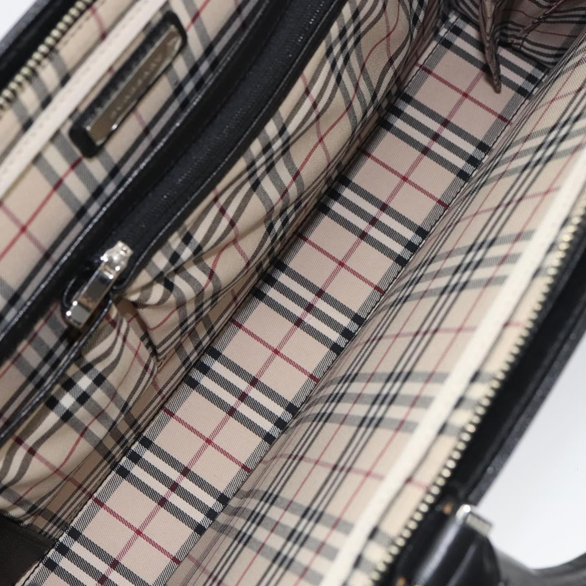 Burberry Vintage Briefcase Leather Black Leather Briefcase Bag