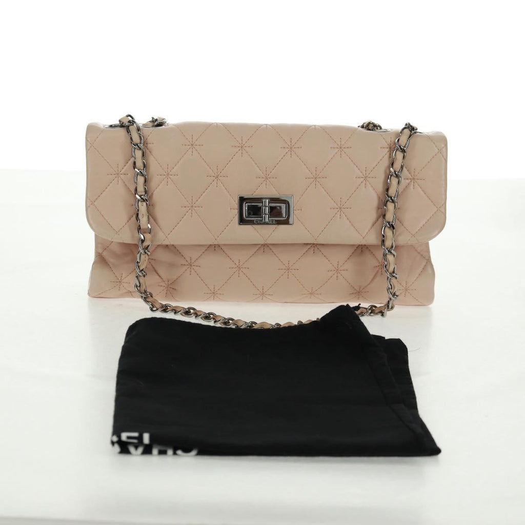 Chanel 2.55 Shoulder Bag Leather Pink Leather Shoulder Bag Bag