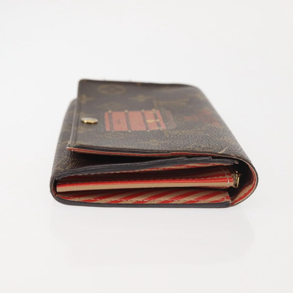 Louis Vuitton Vintage Sarah Wallet Monogram Canvas Brown Canvas Wallets Accessory