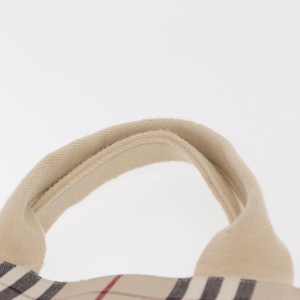 Burberry Nova Check Tote Canvas Check Pattern Beige Canvas Tote Bag