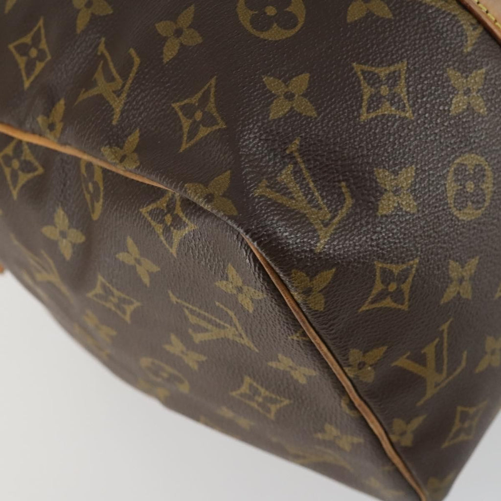 Louis Vuitton Sac Souple Handbag Monogram Canvas Brown Canvas Travel Bag