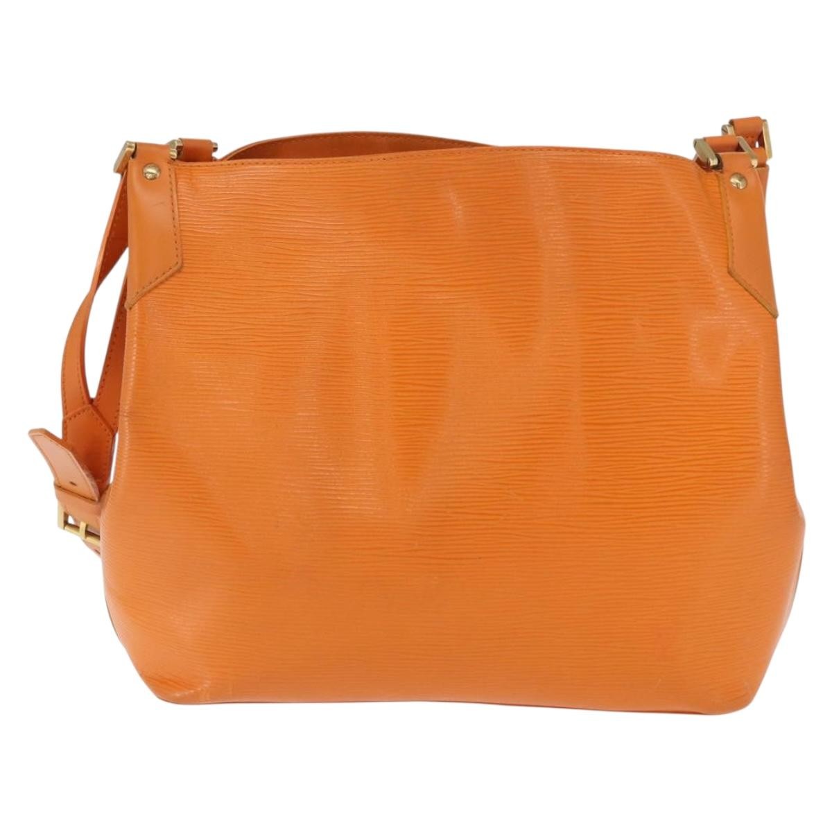Louis Vuitton Mandara Handbag Epi Leather Orange Leather Shoulder Bag
