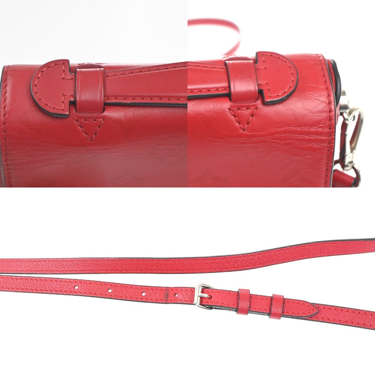 Louis Vuitton Very Messenger Monogram Leather Red Leather Shoulder Bag