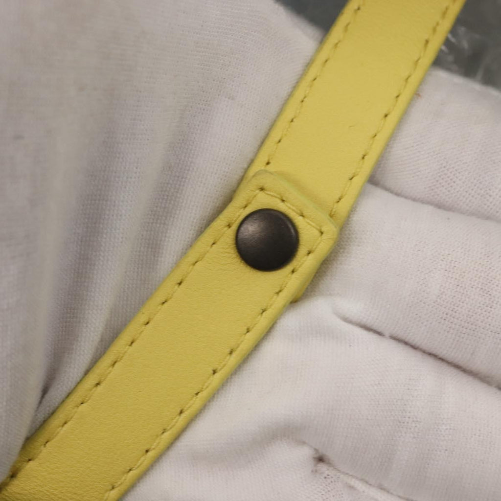 Bottega Veneta A-Shape Tote Leather With Intrecciato Detail Yellow Leather Shoulder Bag Bag