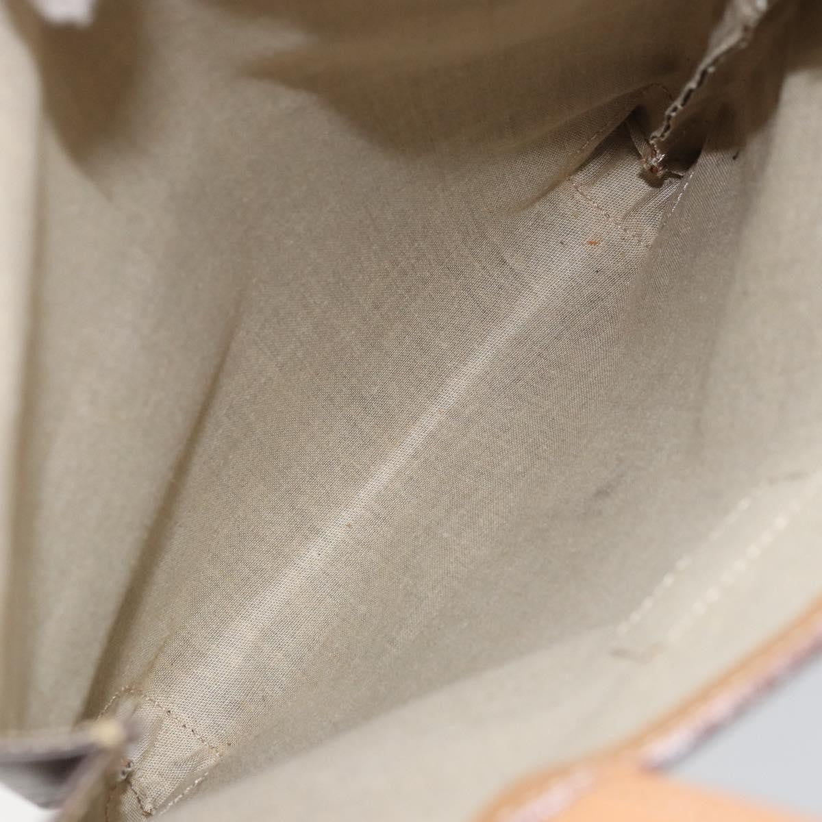 Celine Vintage Macadam Tote Bag Canvas And Leather Brown Canvas Tote Bag Bag