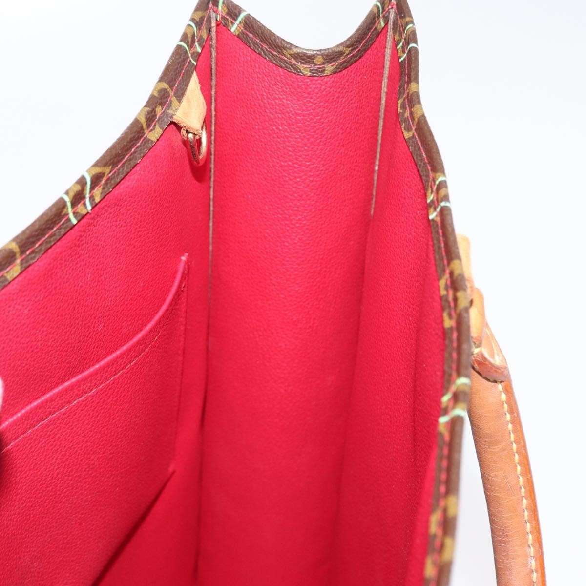 Louis Vuitton Sac Plat Bag Limited Edition Monogram Cerises Brown Canvas Handbag