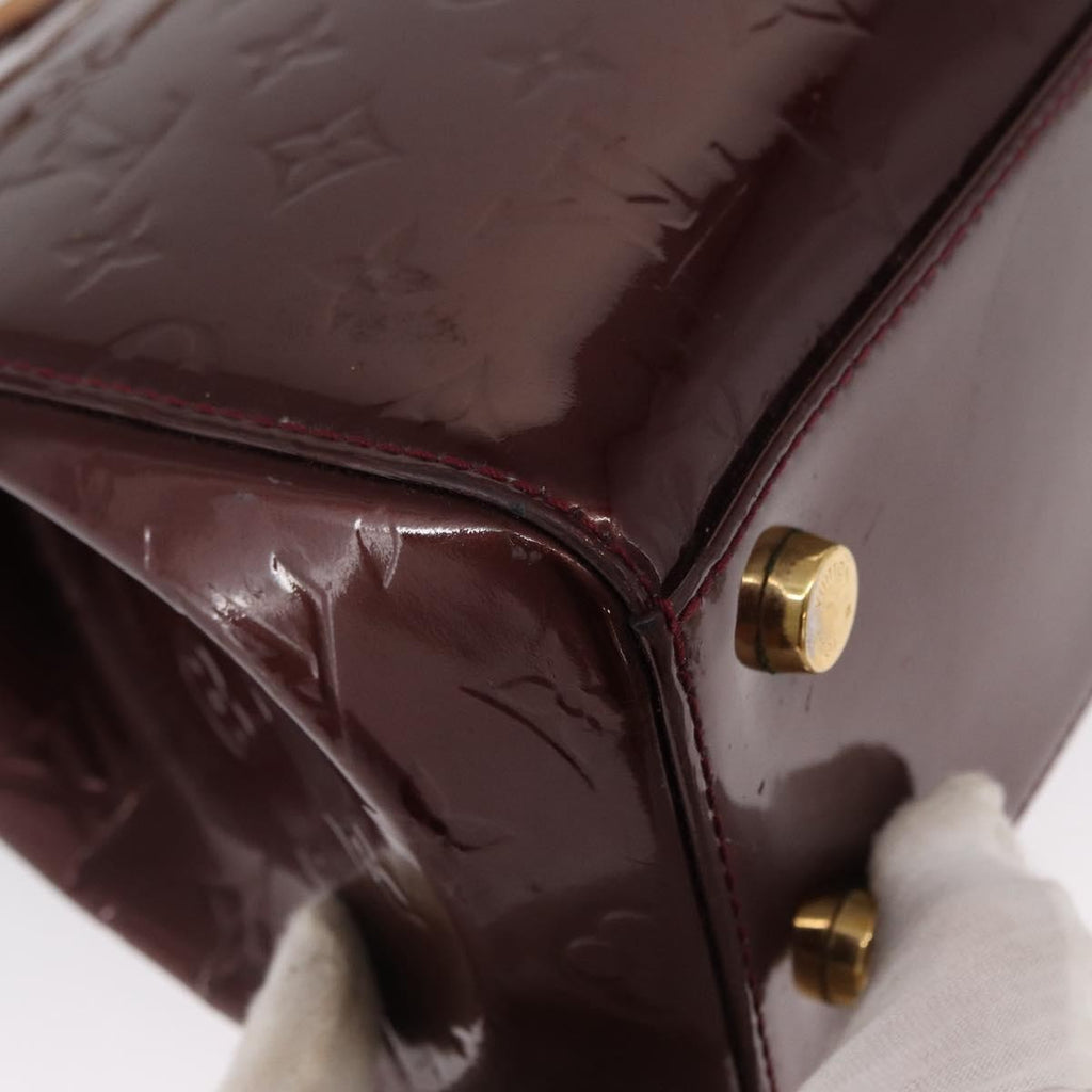 Louis Vuitton Brea Handbag Monogram Vernis Burgundy Patent_Leather Handbag