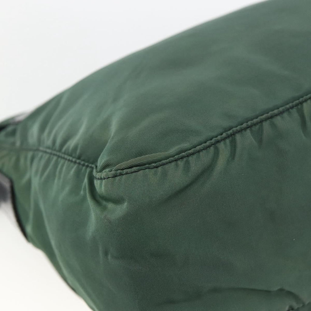 Prada Buckle Messenger Bag Tessuto Green Nylon Shoulder Bag Bag
