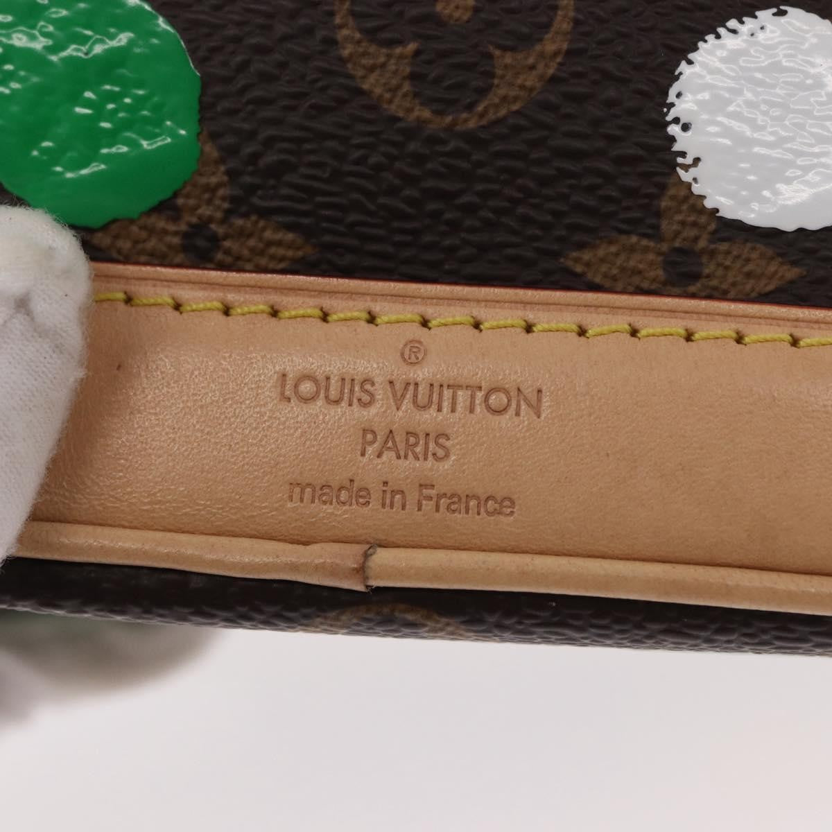 Louis Vuitton Noe Handbag Yayoi Kusama Painted Dots Monogram Canvas Brown Canvas Handbag
