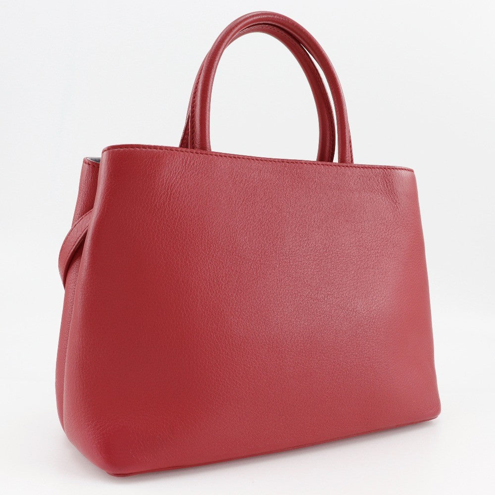 Fendi 2Jours Bag Leather Red Calfskin Tote Bag Bag