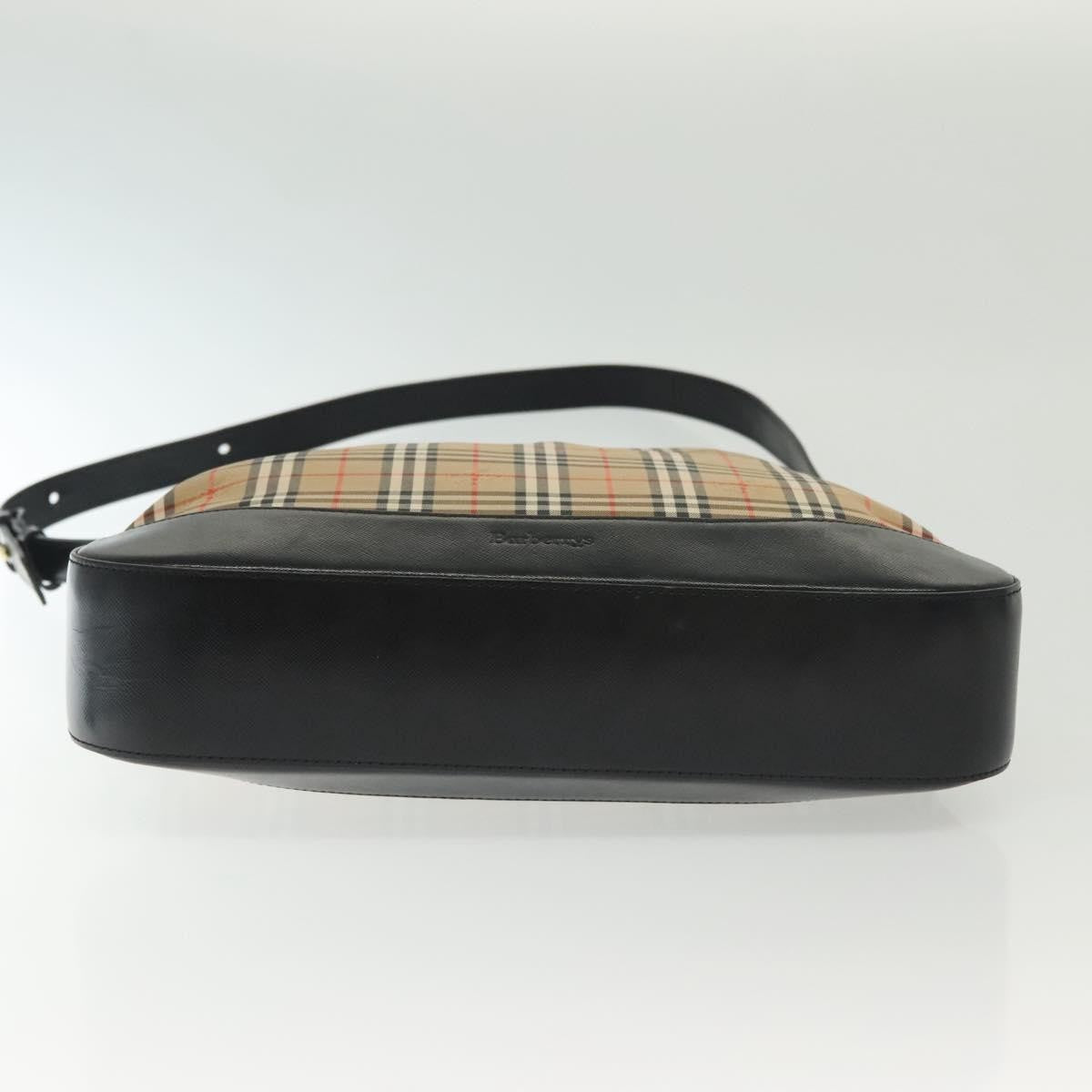 Burberry Shoulder Bag Nova Check Canvas Beige Canvas Bag
