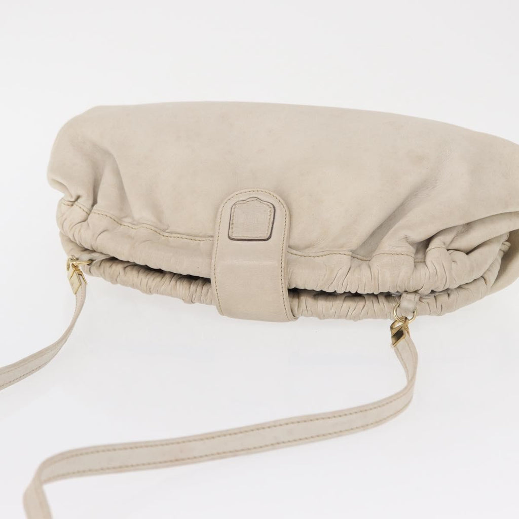 Celine Vintage Shoulder Bag Leather White Leather Shoulder Bag Bag
