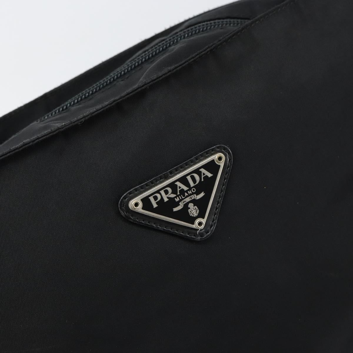 Prada Flat Messenger Bag Tessuto Black Nylon Shoulder Bag Bag