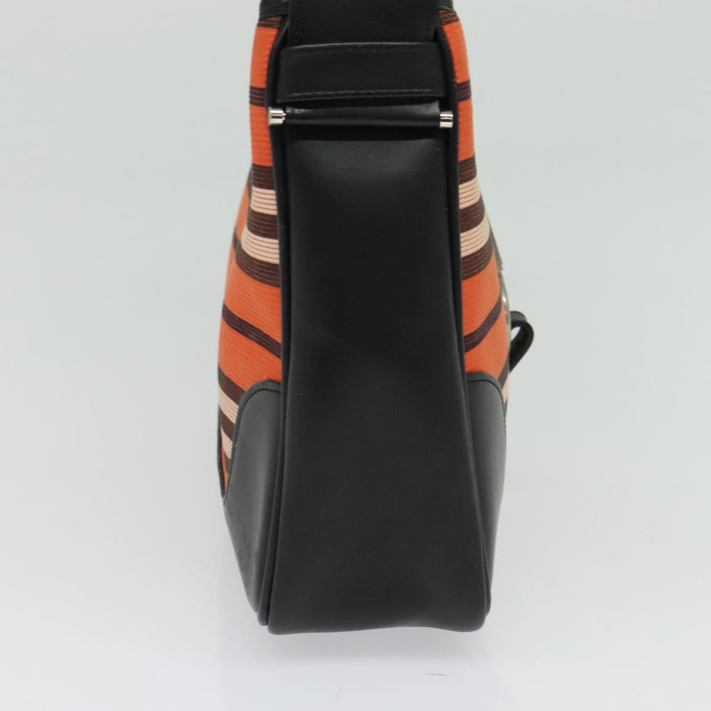 Burberry Blue Label Shoulder Bag Canvas Orange Canvas Shoulder Bag