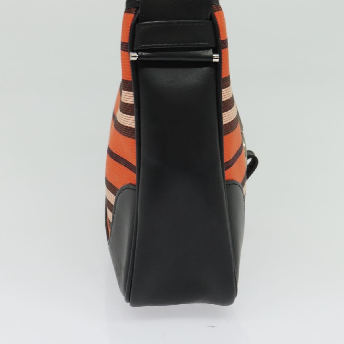 Burberry Blue Label Shoulder Bag Canvas Orange Canvas Shoulder Bag