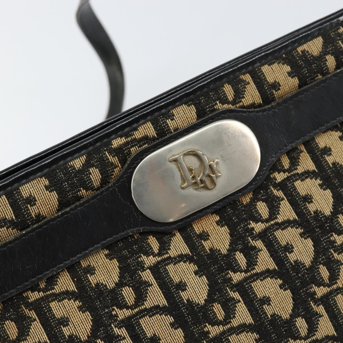 Christian Dior Vintage Trotter Shoulder Bag Canvas Navy Canvas Shoulder Bag Bag (Pre-Owned)