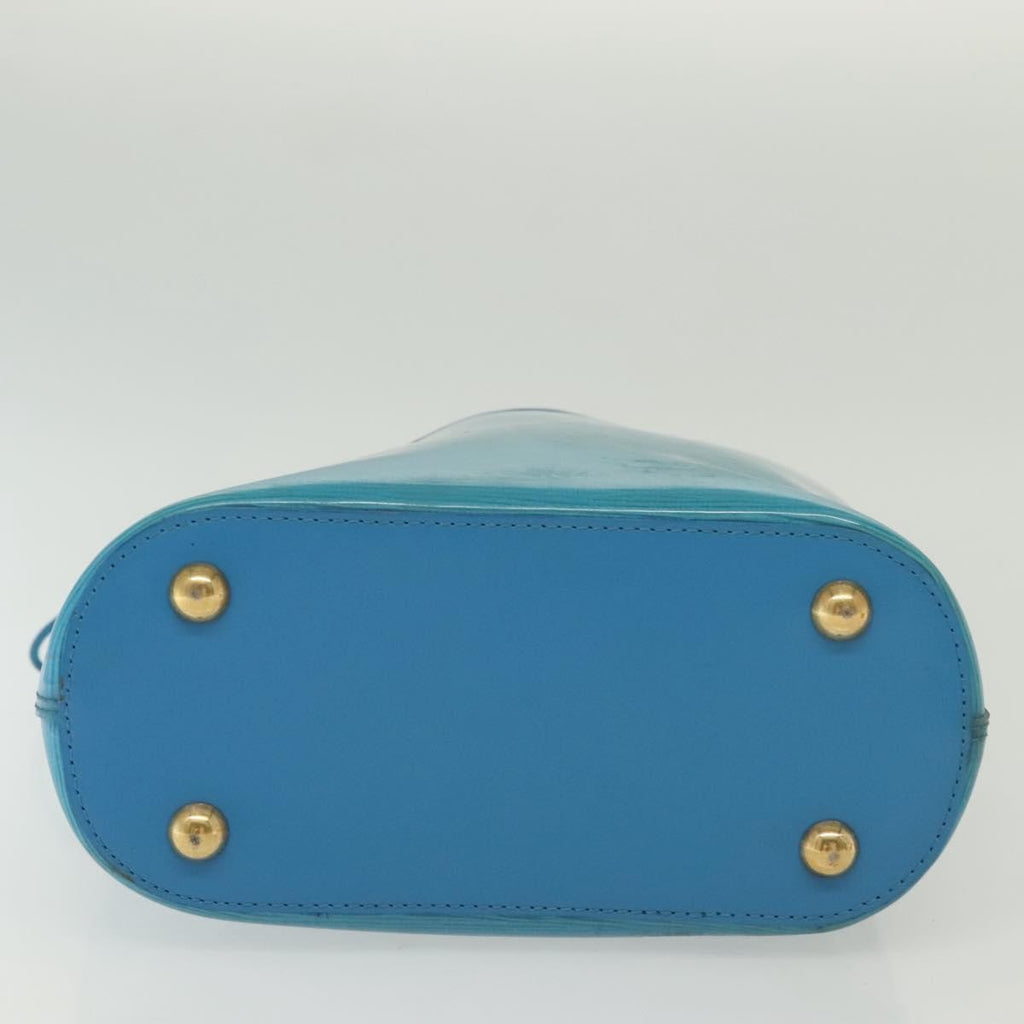 Louis Vuitton Plage Lagoon Bay Handbag Vinyl Epi Leather Blue Leather Bag