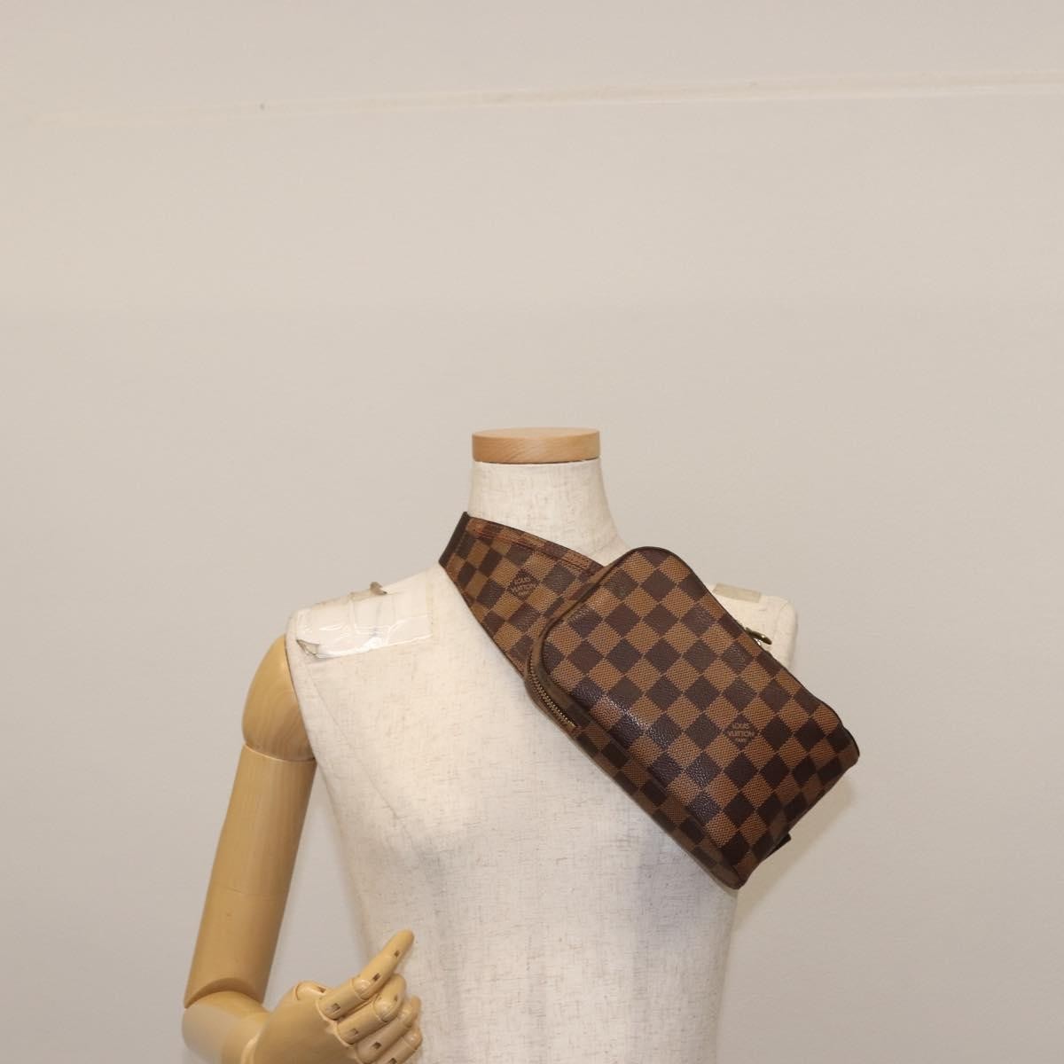 Louis Vuitton Geronimos Waist Bag Damier Brown Canvas Shoulder Bag