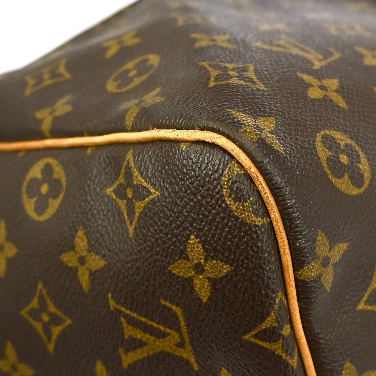 Louis Vuitton Keepall Bag Monogram Canvas Brown Canvas Travel Bag