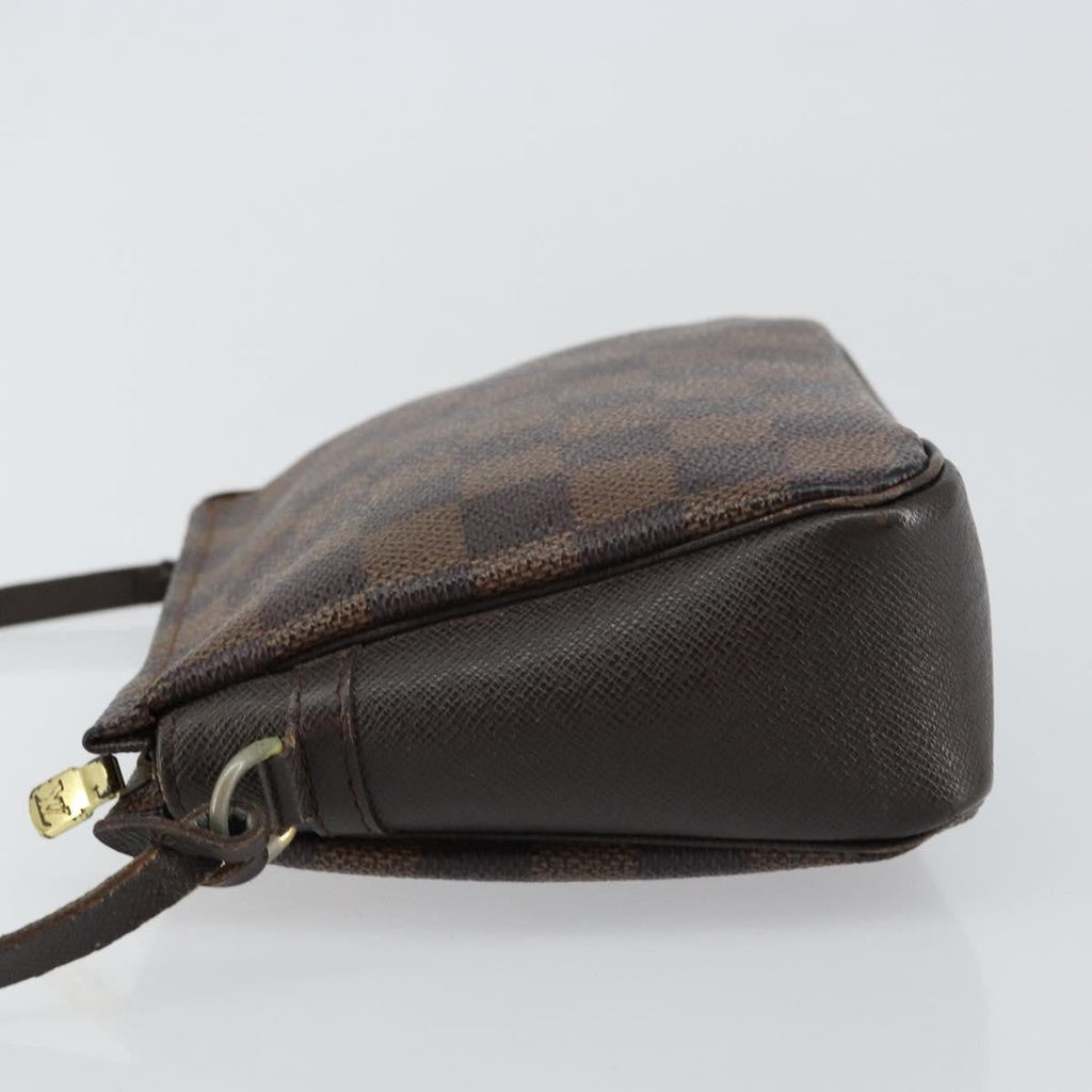 Louis Vuitton Trousse Make Up Bag Damier Canvas Brown Canvas Clutche & Pouche Bag