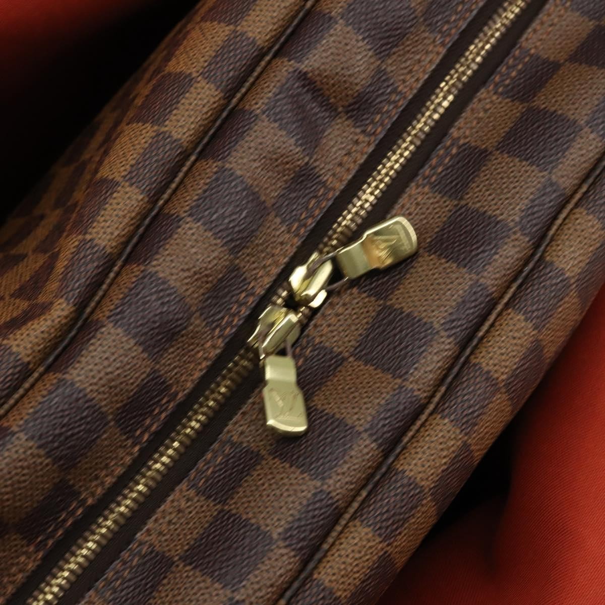 Louis Vuitton Naviglio Handbag Damier Brown Canvas Shoulder Bag