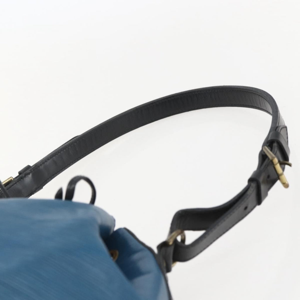 Louis Vuitton Bicolor Petit Noe Handbag Epi Leather Blue Leather Shoulder Bag