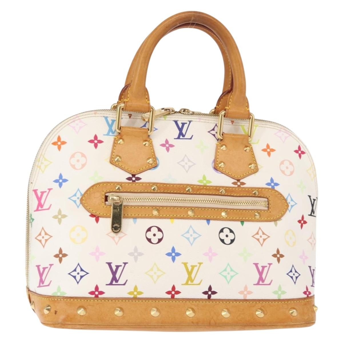 Louis Vuitton Alma Handbag Monogram Multicolor Multicolour Canvas Handbag