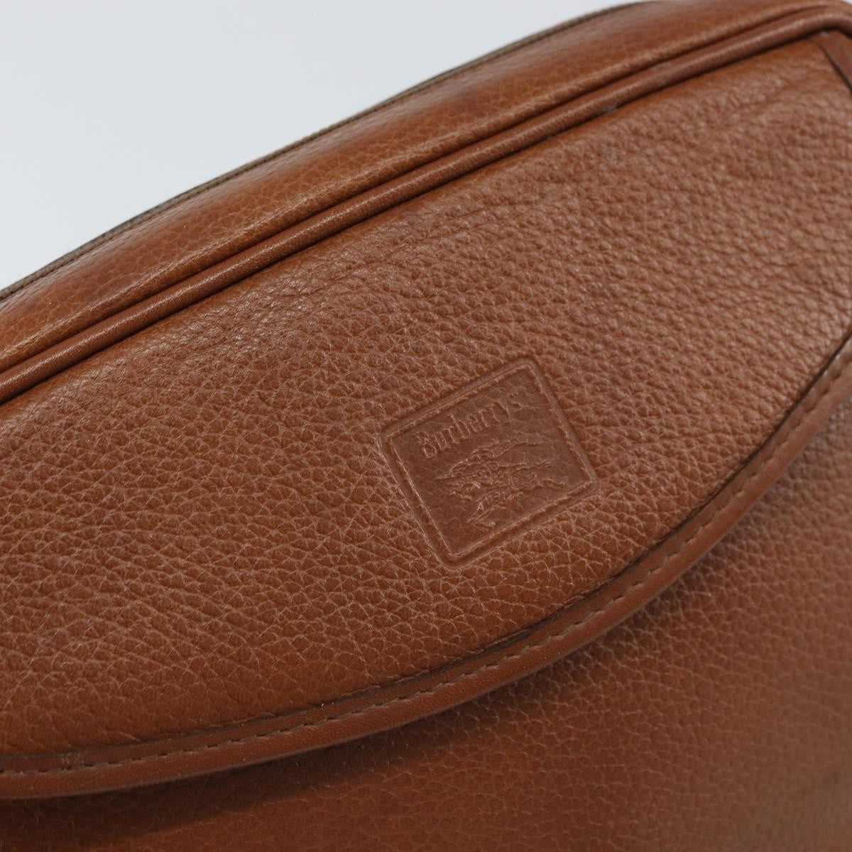 Burberry Vintage Shoulder Bag Leather Brown Leather Shoulder Bag