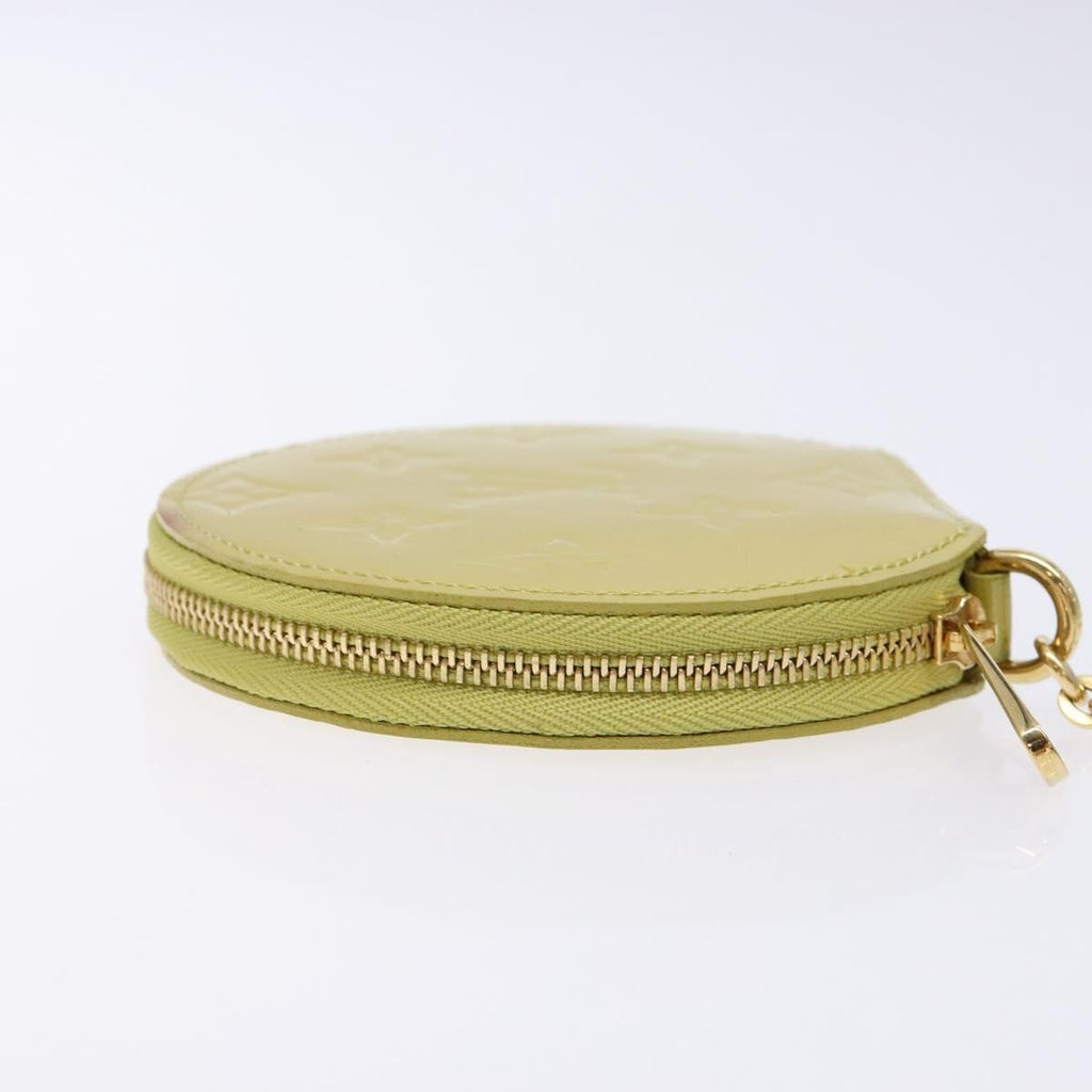 Louis Vuitton Boite Chapeau Coin Purse Monogram Vernis Beige Patent_Leather Wallets Accessory