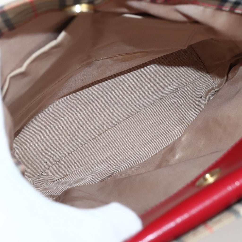 Burberry Nova Check Tote Canvas Check Pattern Beige Canvas Tote Bag