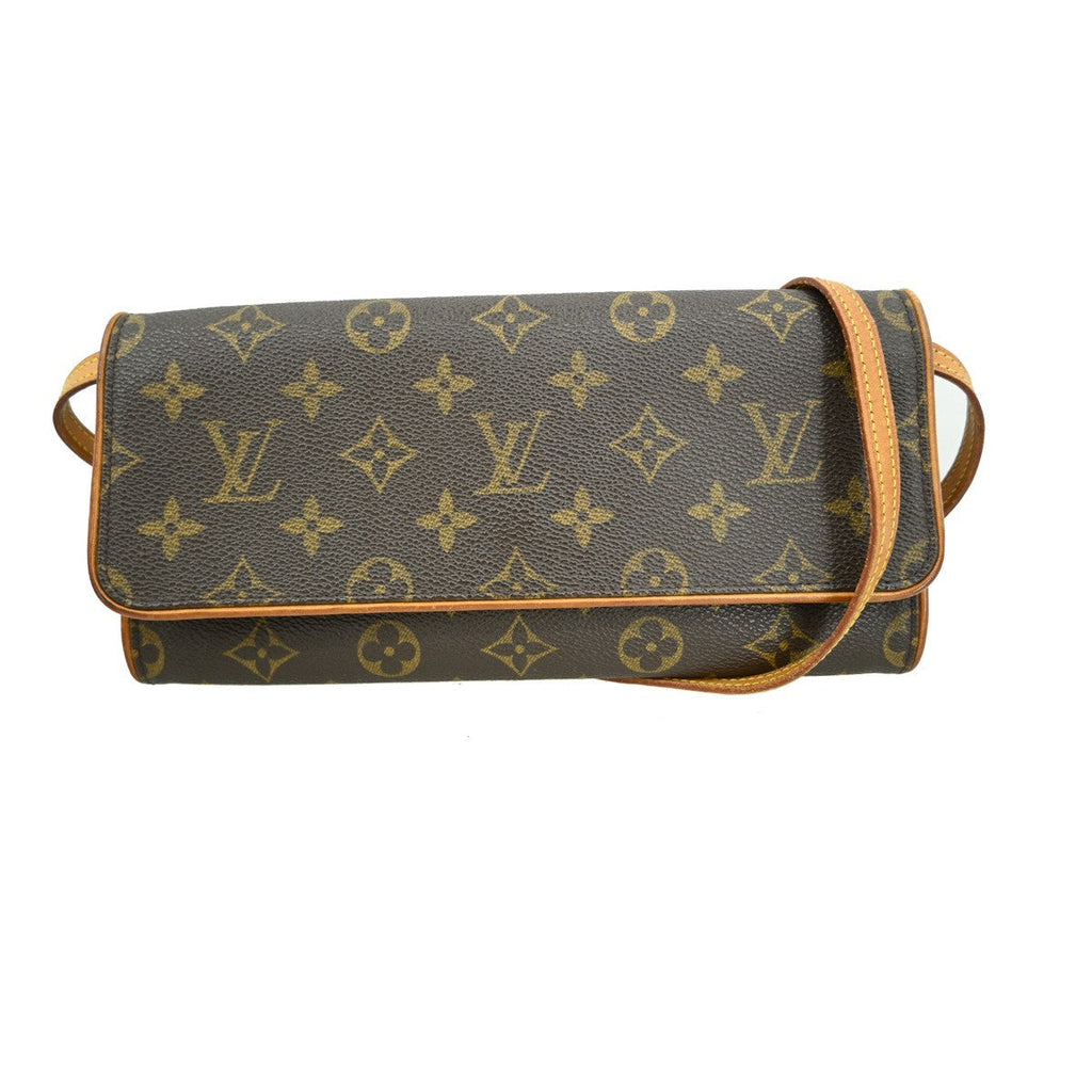 Louis Vuitton Twin Handbag Monogram Canvas Brown Canvas Clutche & Pouche Bag