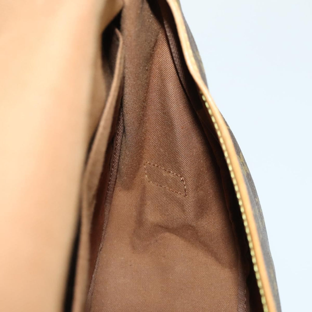 Louis Vuitton Saumur Handbag Monogram Canvas Brown Canvas Shoulder Bag